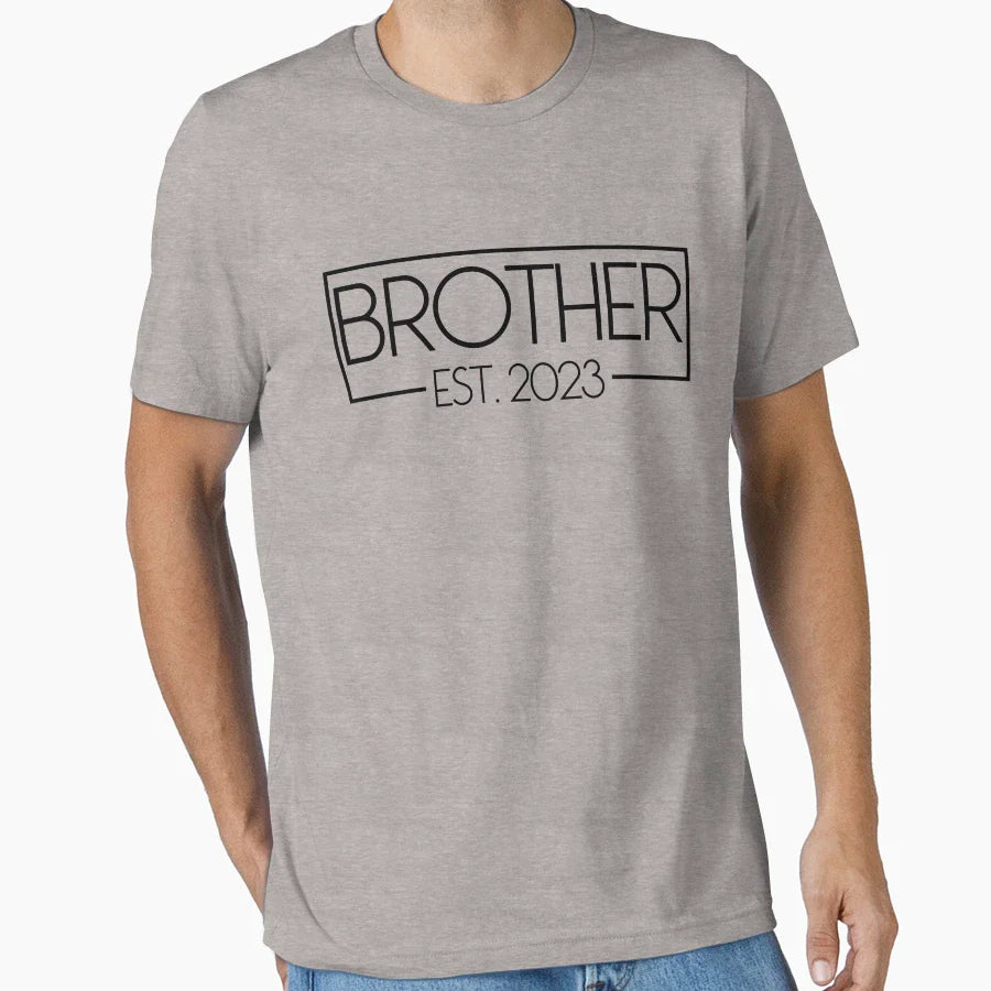Brother Est 2023 New Bigger Brother T-Shirt - Aesthetic Graphic for Adults