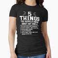5 Things You Should Know About My Uncle T-Shirt - Graphic Print for Adults