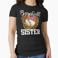 Baseball Sister Mothers Day Baseball T-Shirt - Custom Art Print Men Women