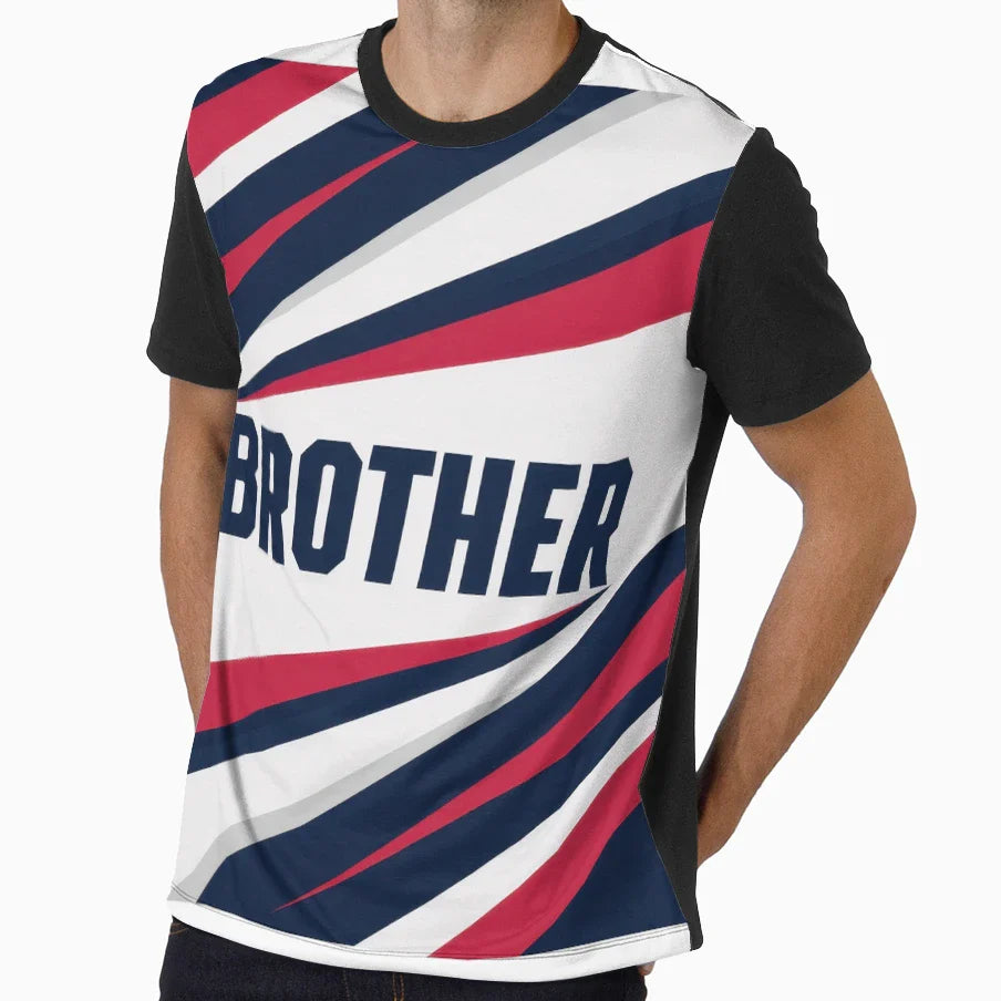 Brother Bold Typography T-Shirt - Graphic Print Unisex