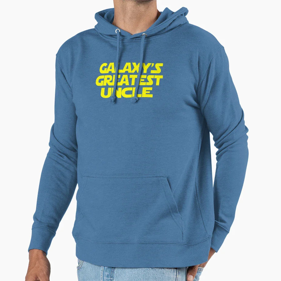 Galaxys Greatest Uncle Hoodie - Minimalist Print Men Women
