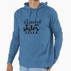 Baseball Sister Hoodie - Trendy Graphic Men Women