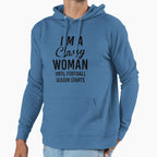Im Classy Until Football Season Hoodie - Aesthetic Graphic for Adults