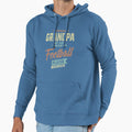 Grandpa Football Player Hoodie - Fun Novelty Design for Adults