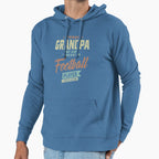 Grandpa Football Player Hoodie - Fun Novelty Design for Adults