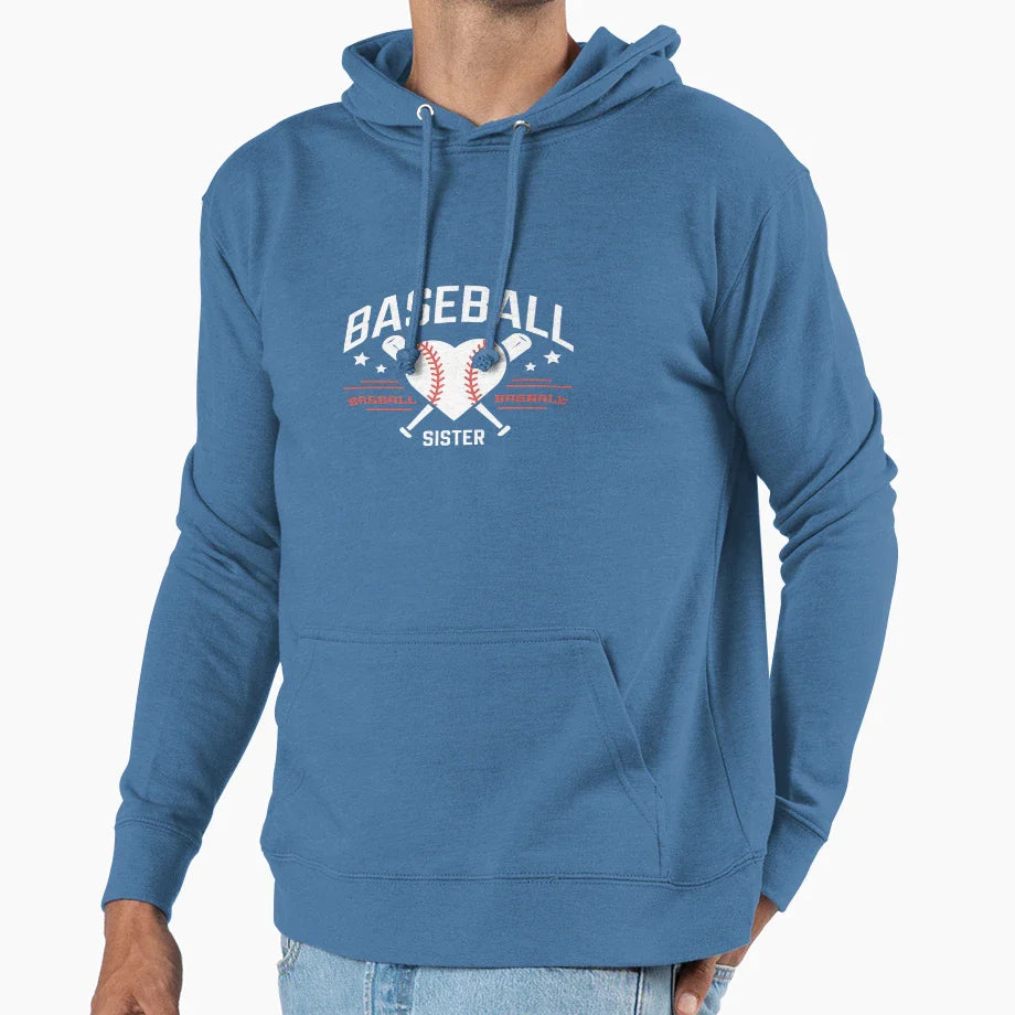 Sister Baseball Sister Hoodie - Streetwear Style Men Women