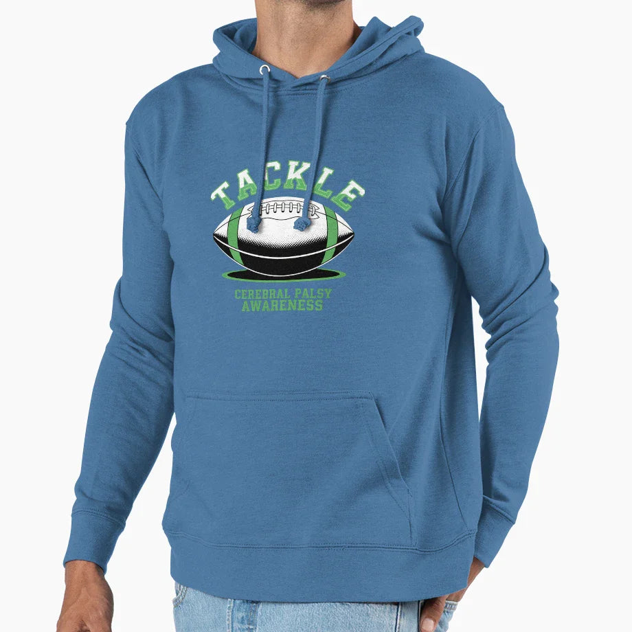 Football Tackle Cerebral Palsy Awareness Hoodie - Graphic Print Unisex