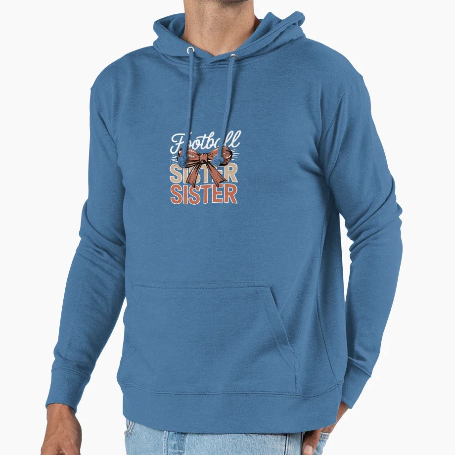 Football Sister Sport Lover Sister Hoodie - Custom Art Print Unisex