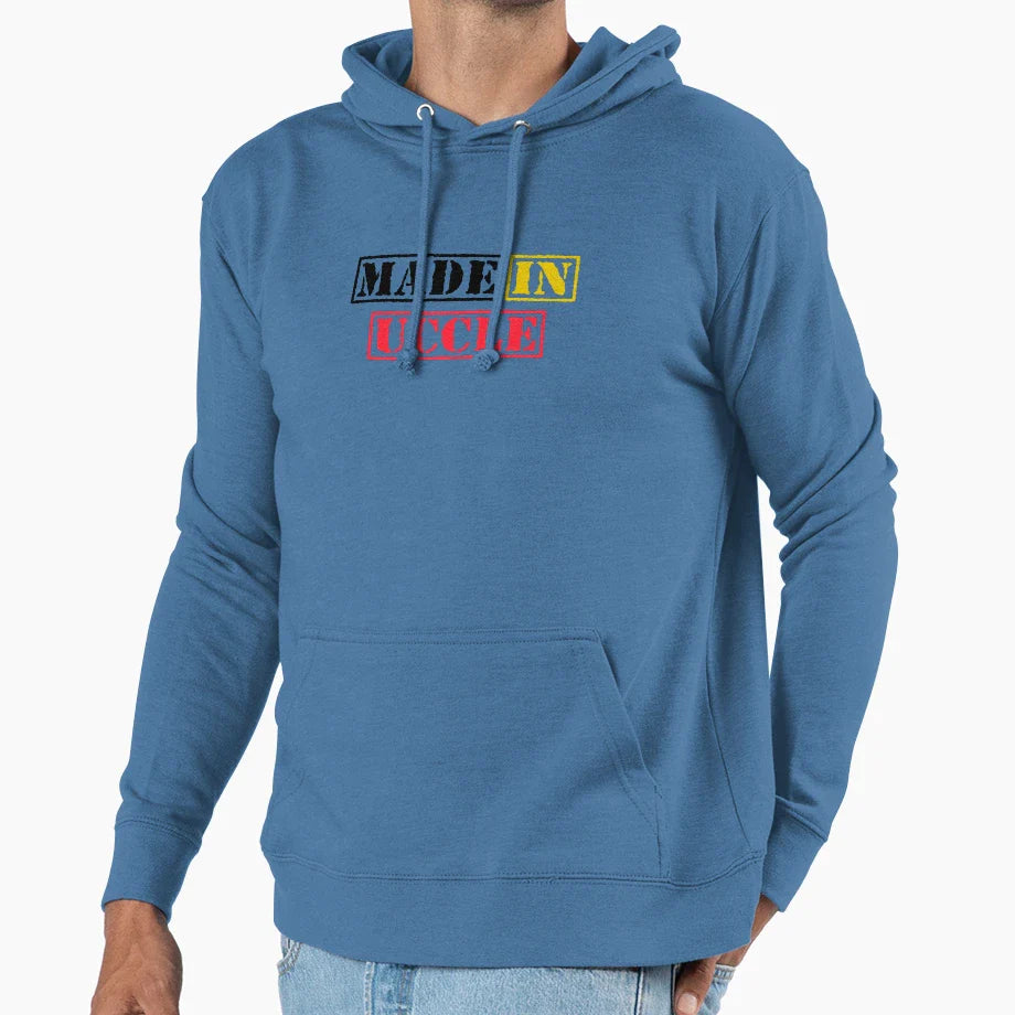 Made Uccle Belgium Hoodie - Minimalist Print Men Women