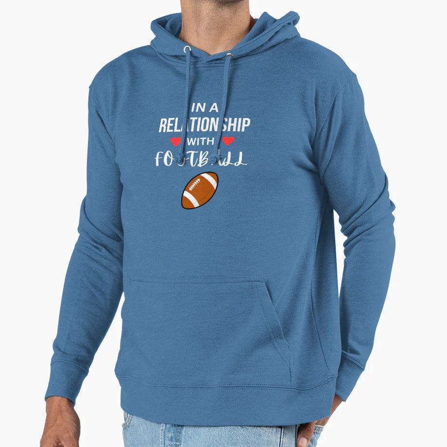 Relationship Football Hoodie - Unique Graphic Men Women