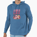 Ladies Love Football Hoodie - Unique Graphic Men Women