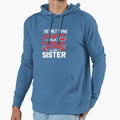 Football Sister Proud Football Players Hoodie - Trendy Graphic for Adults