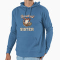 Baseball Sister Leopard Baseball Hoodie - Streetwear Style for Adults