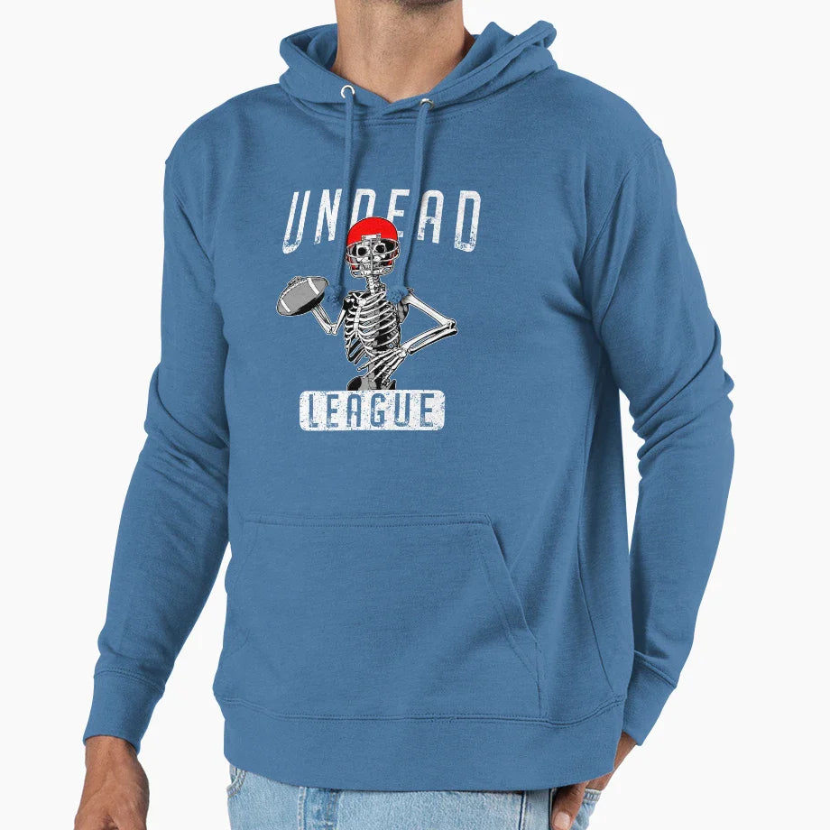 Undead Football League Player Hoodie - Custom Art Print Men Women