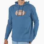 Little Sister Biggest Fan Football Hoodie - Custom Art Print for Adults