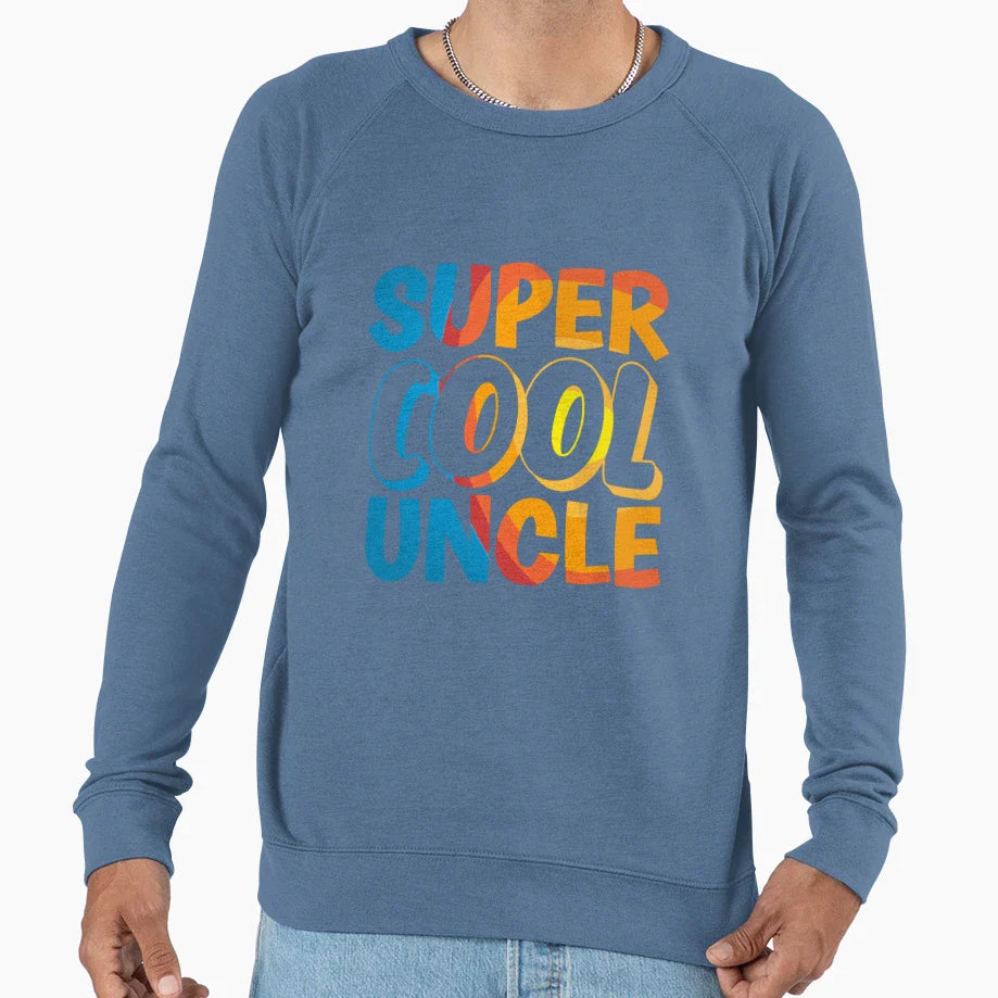 Super Uncle Sweatshirt - Graphic Print Unisex