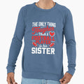 Football Sister Proud Football Sweatshirt - Aesthetic Graphic Unisex