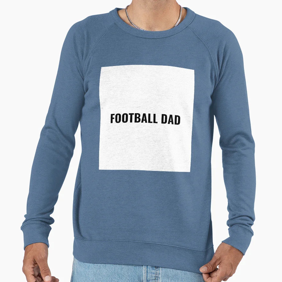Football Dad Fathers Day Gift T-Shirt - Minimalist Print Men Women