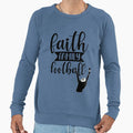 Faith Family Football Sweatshirt - Fun Novelty Design Unisex