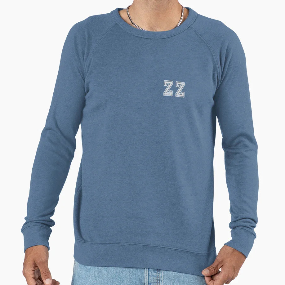 Z Z Varsity Initials Varsity Letters Sweatshirt - Novelty Apparel Unisex