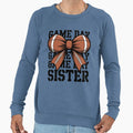 Football Sister Game Day Bow Sweatshirt - Unique Graphic Men Women