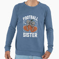 Football Sister Cherry Coquette Bow Sweatshirt - Trendy Graphic Unisex