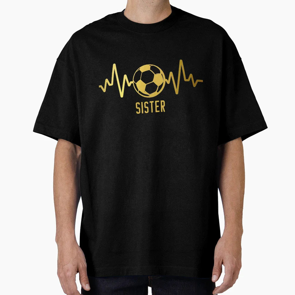 Soccer Sister T-Shirt - Custom Art Print for Adults