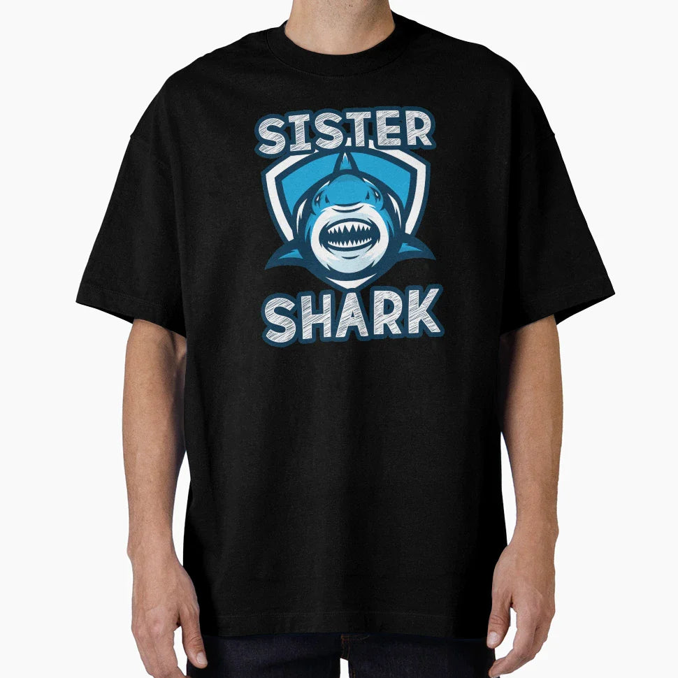 Sister Shark T-Shirt - Streetwear Style Men Women