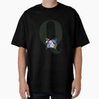 Letter Q T-Shirt - Minimalist Print Men Women
