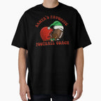 Santas Favorite Football Coach T-Shirt - Trendy Graphic for Adults