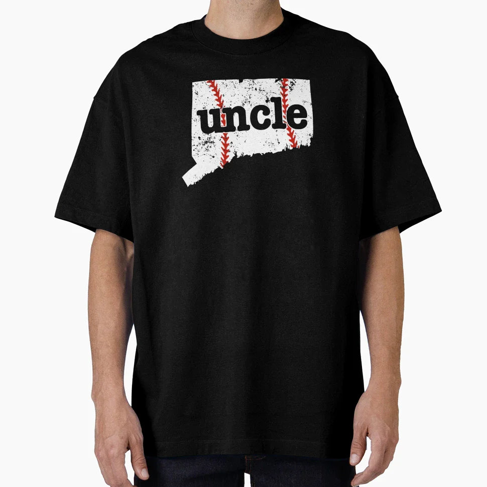 Best Uncle Baseball Connecticut T-Shirt - Fun Novelty Design Unisex