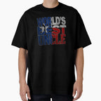 Worlds Best Uncle And Texas Uncle Texas Flag T-Shirt - Graphic Print Unisex
