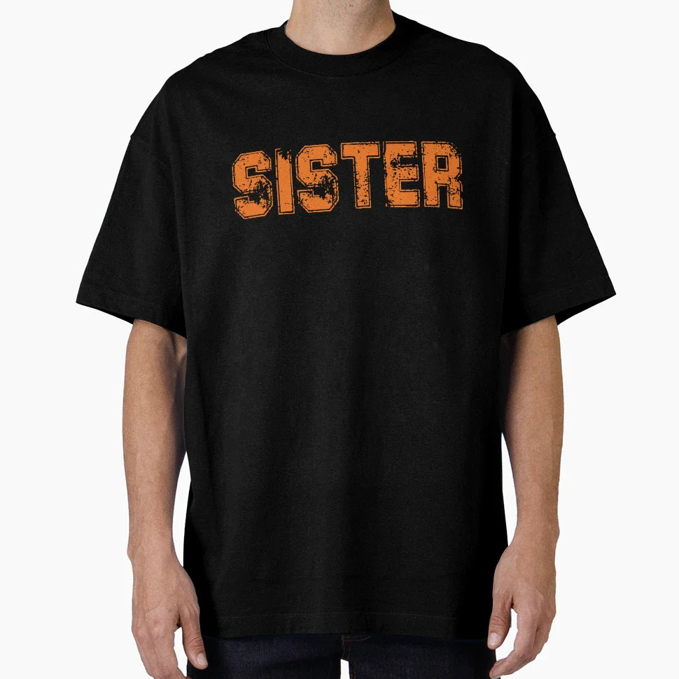 Thankful Sister Halloween Vibes Halloween T-Shirt - Graphic Print Unisex