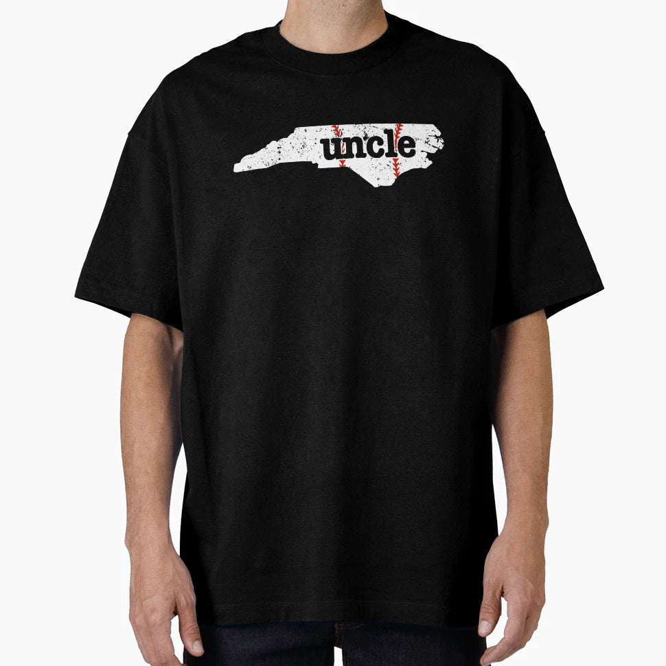 Uncle Baseball North Carolina T-Shirt - Casual Everyday Wear Unisex