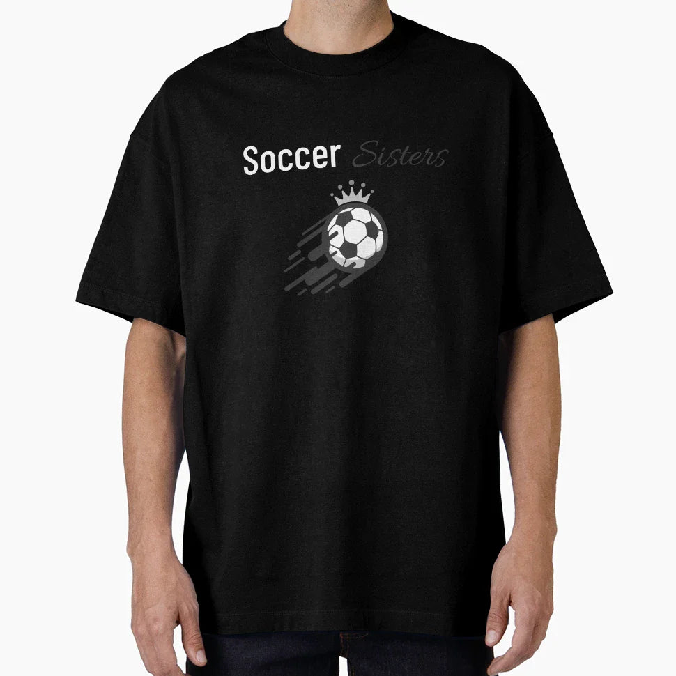 Soccer Sisters Womens Football T-Shirt - Graphic Print for Adults