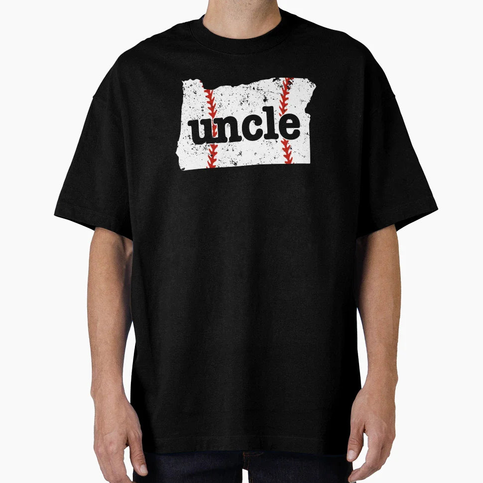 Uncle Baseball Oregon Softball Uncle T-Shirt - Custom Art Print for Adults