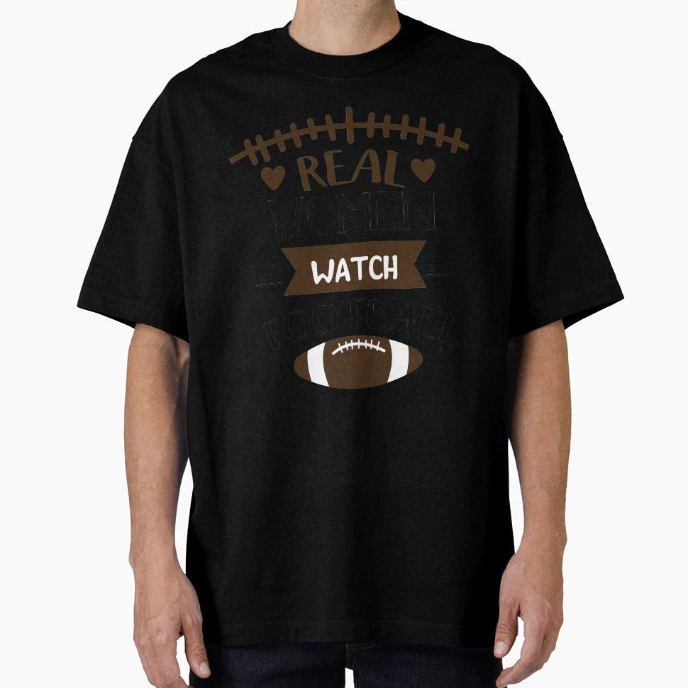 Real Watch Football T-Shirt - Graphic Print Men Women