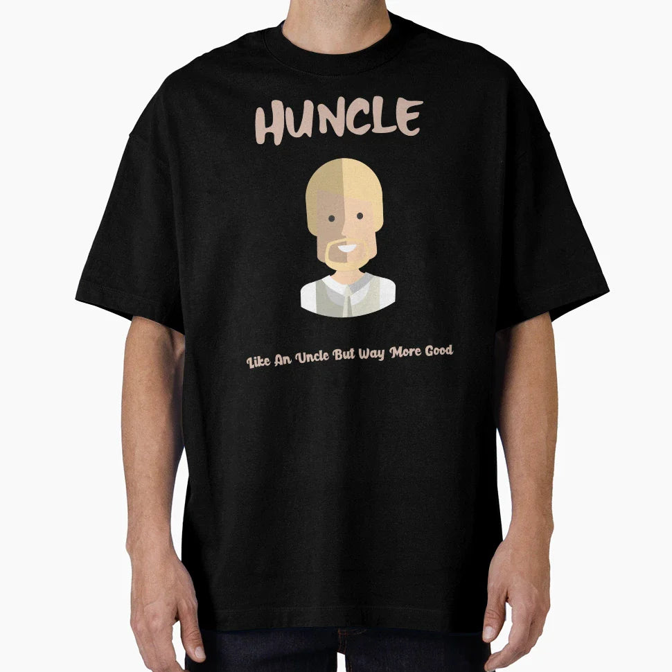 Huncle Awesome Blonde T-Shirt - Unique Graphic Unisex