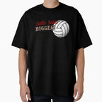 Volleyball Little Sister Biggest Fan T-Shirt - Minimalist Print for Adults