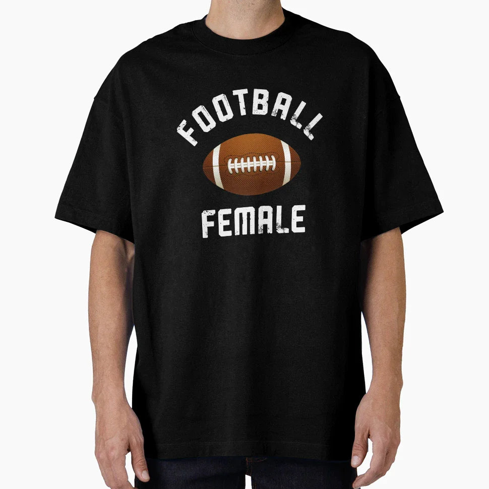 Football Female 1 T-Shirt - Minimalist Print for Adults