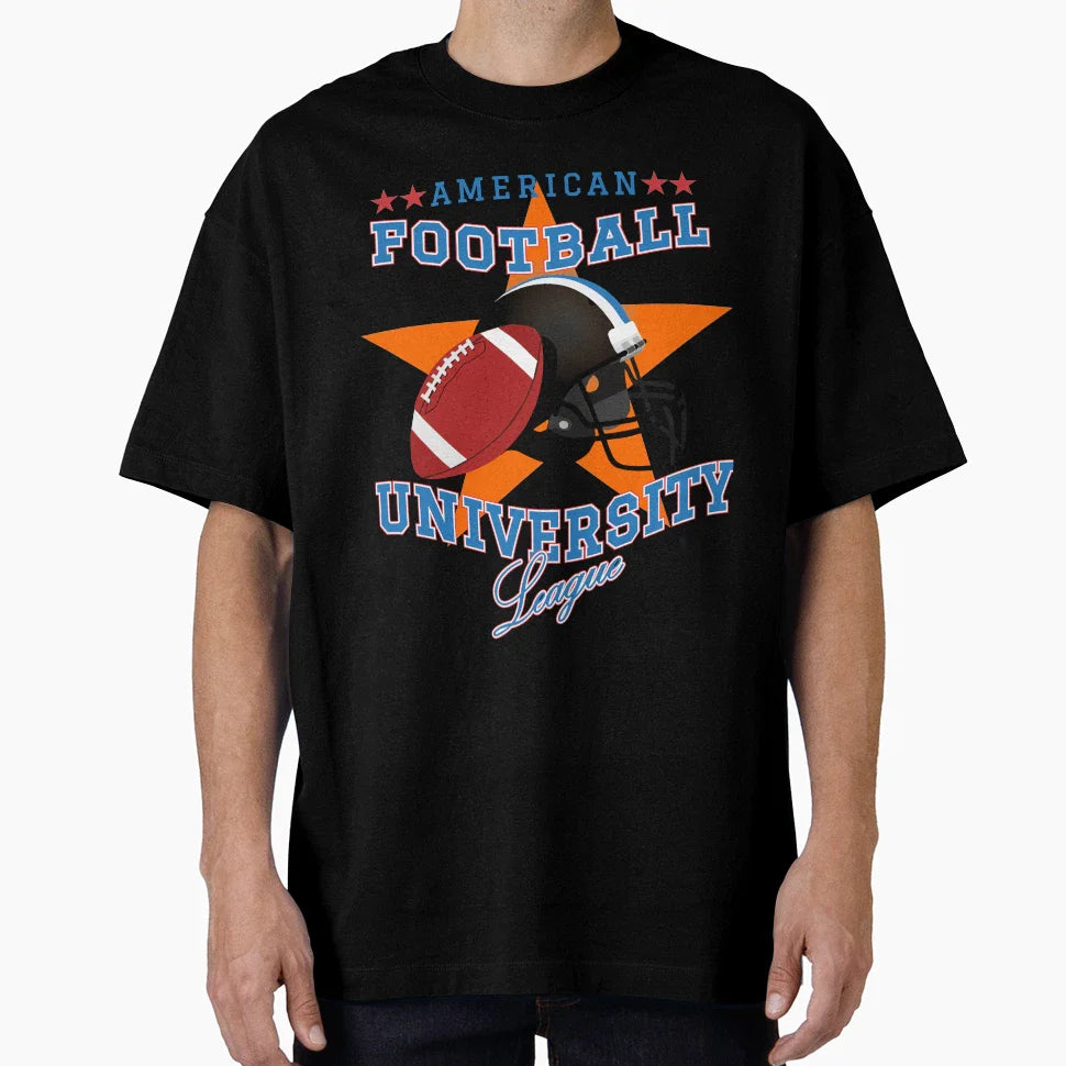 University American Football League T-Shirt - Unique Graphic for Adults