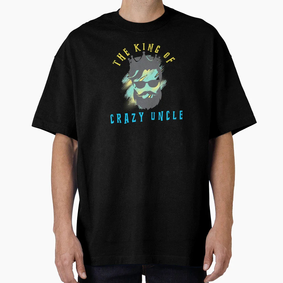 King Crazy Uncle T-Shirt - Minimalist Print Men Women