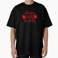 Red Football Classy Until Kickoff T-Shirt - Aesthetic Graphic Men Women