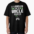 Leveled Up To Uncle Again Promoted To T-Shirt - Custom Art Print Men Women