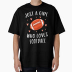 Football Just Who Loves Football T-Shirt - Unique Graphic for Adults