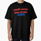 Womens Football T-Shirt - Trendy Graphic for Adults