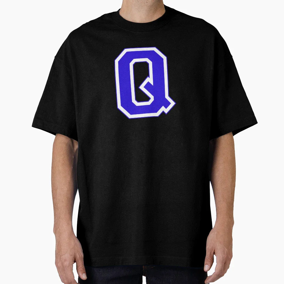 Varsity Letter Q T-Shirt - Aesthetic Graphic Men Women