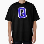 Varsity Letter Q T-Shirt - Aesthetic Graphic Men Women
