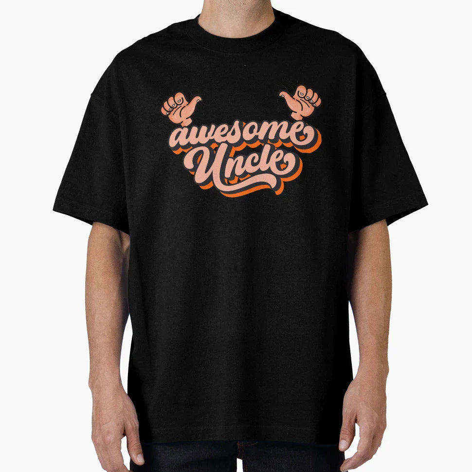 This Is What Awesome Uncle Looks T-Shirt - Casual Everyday Wear Unisex