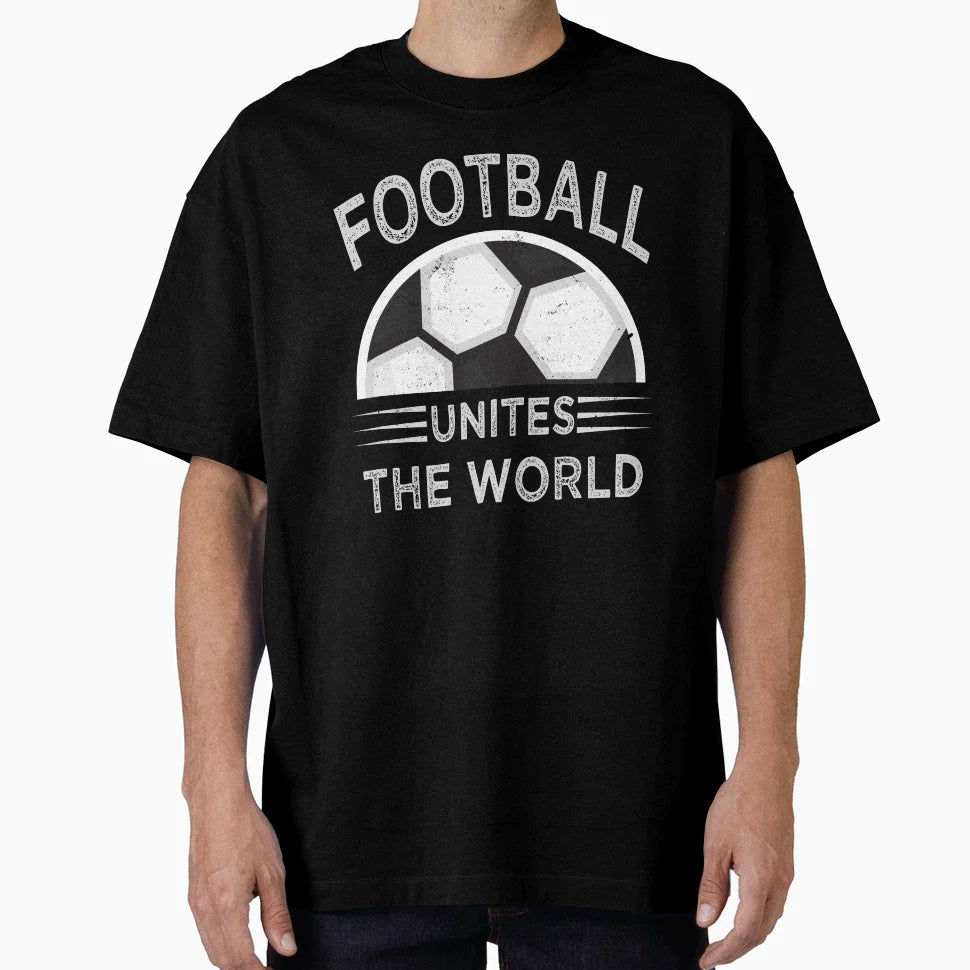 Football Unites World T-Shirt - Custom Art Print Unisex